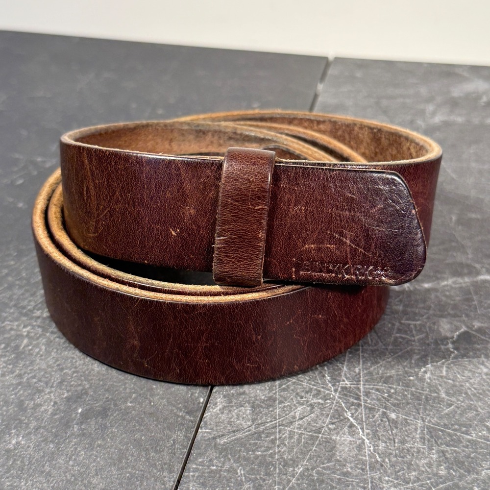 Vintage Billykirk Leather Belt Brown Made USA Heritage Workwear Size 38